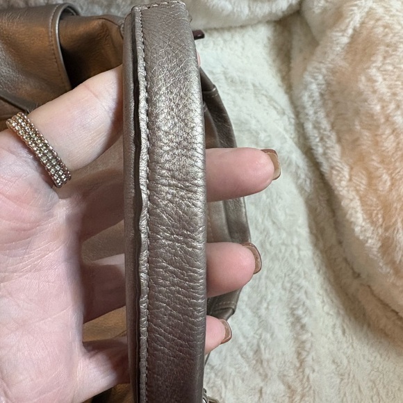 Coach Park Leather 2-way Hobo Metallic Bag - Picture 6 of 17